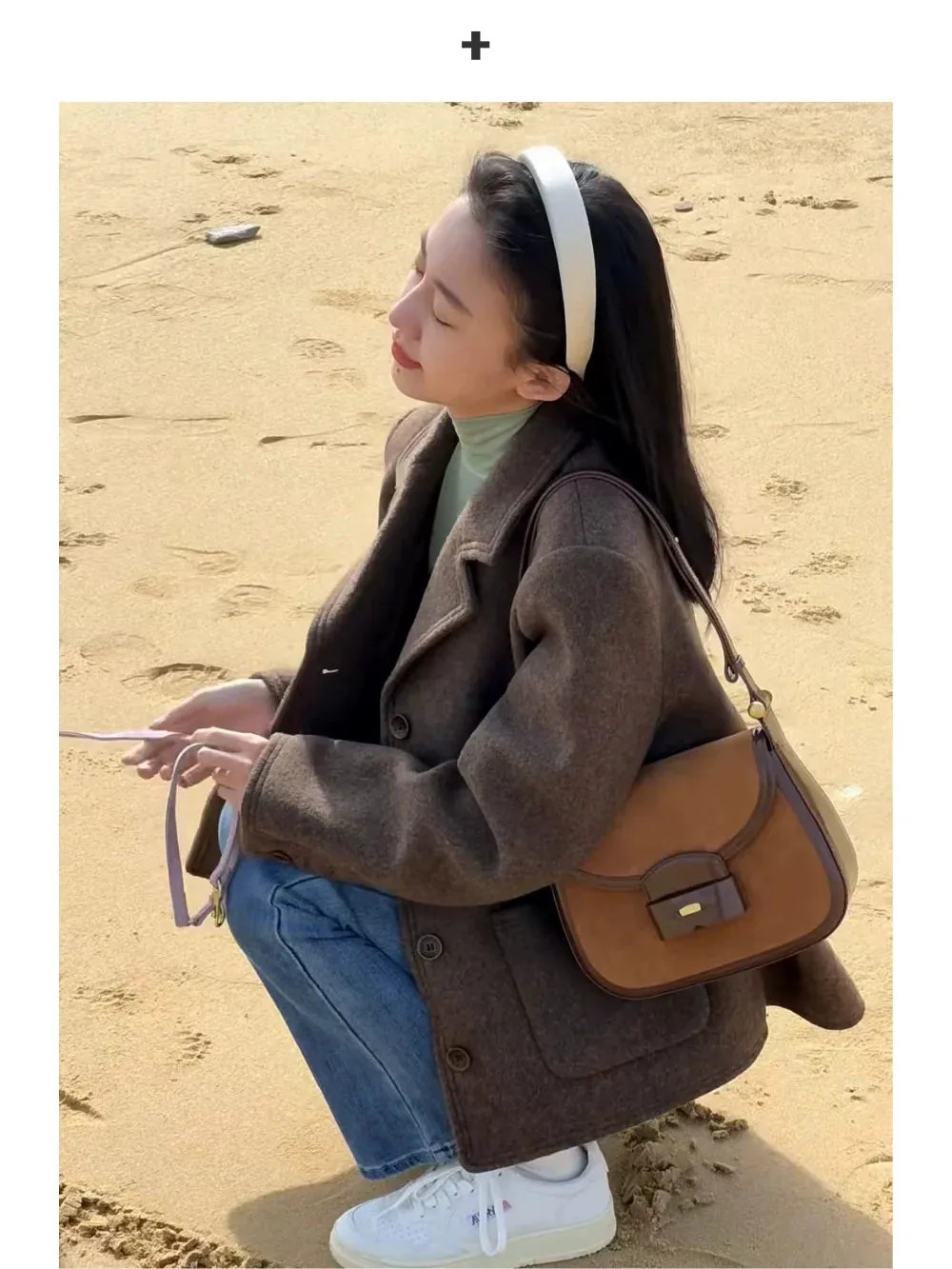 Suede Saddle Bag