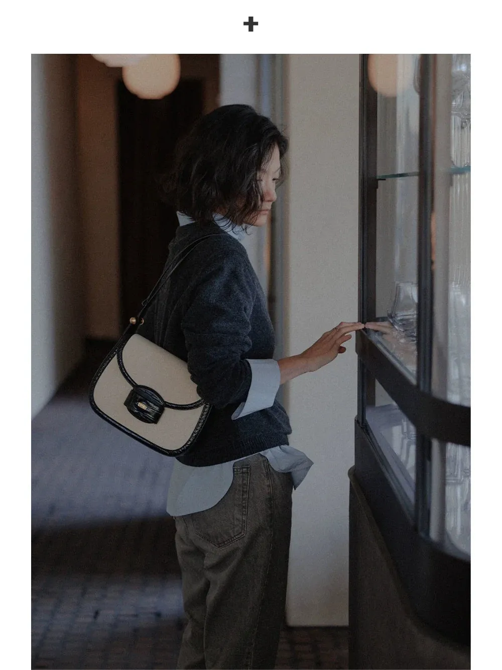 Suede Saddle Bag