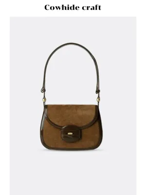 Suede Saddle Bag