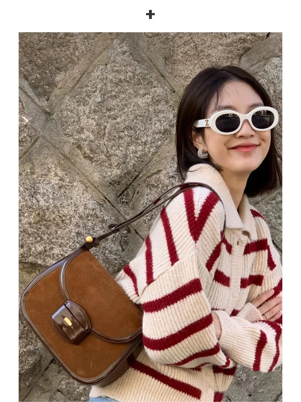 Suede Saddle Bag