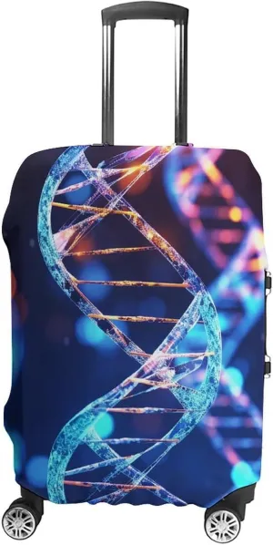 Suitcase Covers for Luggage DNA Genetic Helix Fashion Luggage Cover Washable Protector Waterproof Suitcase Cover Anti-scratch Travel Suitcases Covers Case for 19-32 Inch Luggages M