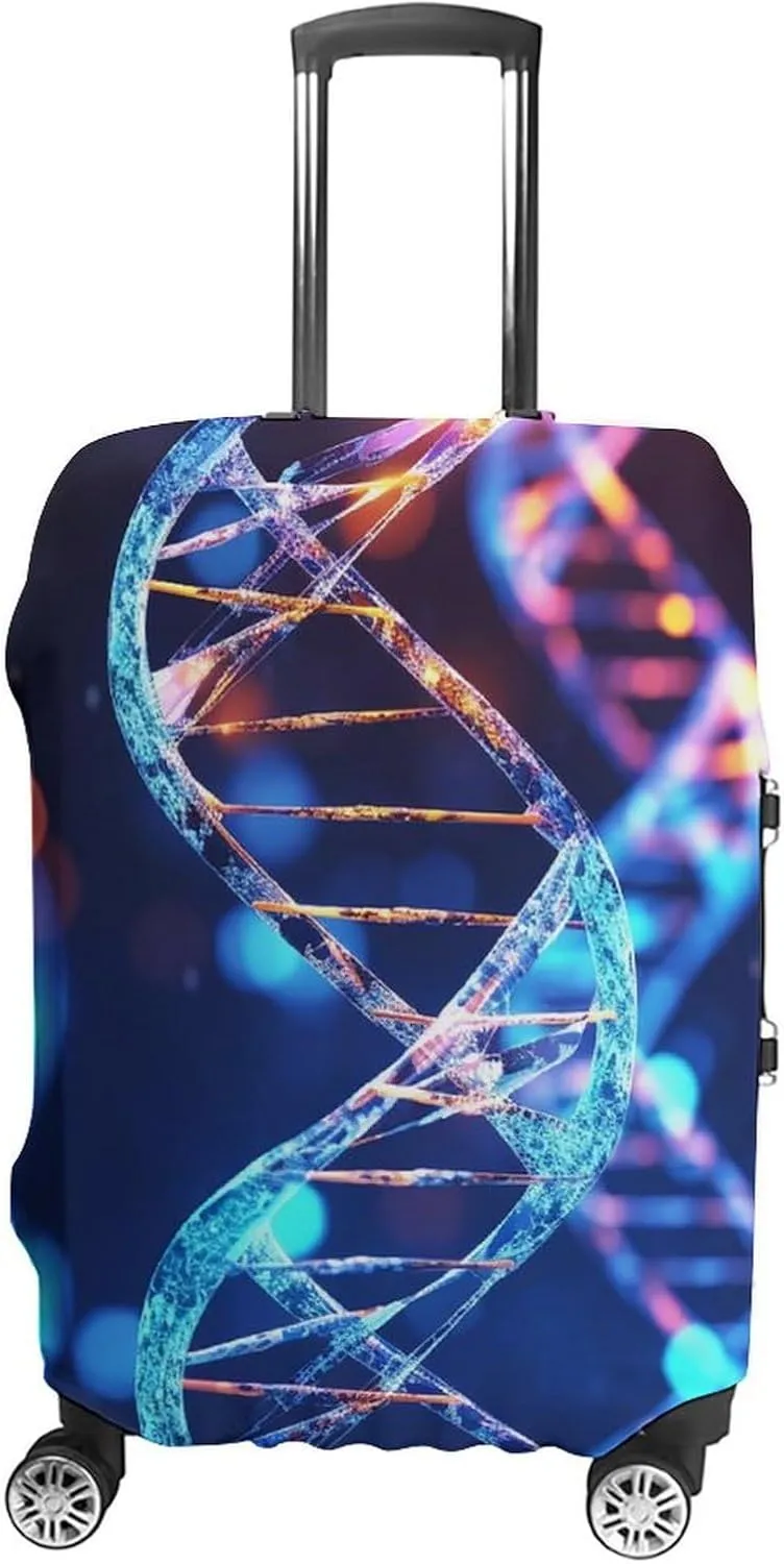 Suitcase Covers for Luggage DNA Genetic Helix Fashion Luggage Cover Washable Protector Waterproof Suitcase Cover Anti-scratch Travel Suitcases Covers Case for 19-32 Inch Luggages M