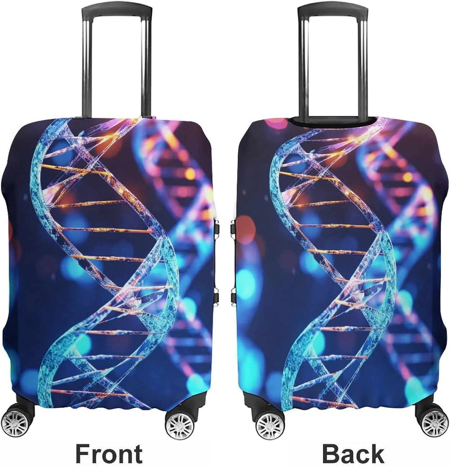 Suitcase Covers for Luggage DNA Genetic Helix Fashion Luggage Cover Washable Protector Waterproof Suitcase Cover Anti-scratch Travel Suitcases Covers Case for 19-32 Inch Luggages M