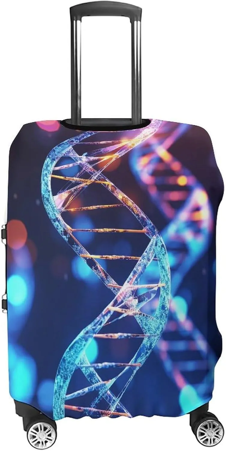 Suitcase Covers for Luggage DNA Genetic Helix Fashion Luggage Cover Washable Protector Waterproof Suitcase Cover Anti-scratch Travel Suitcases Covers Case for 19-32 Inch Luggages M