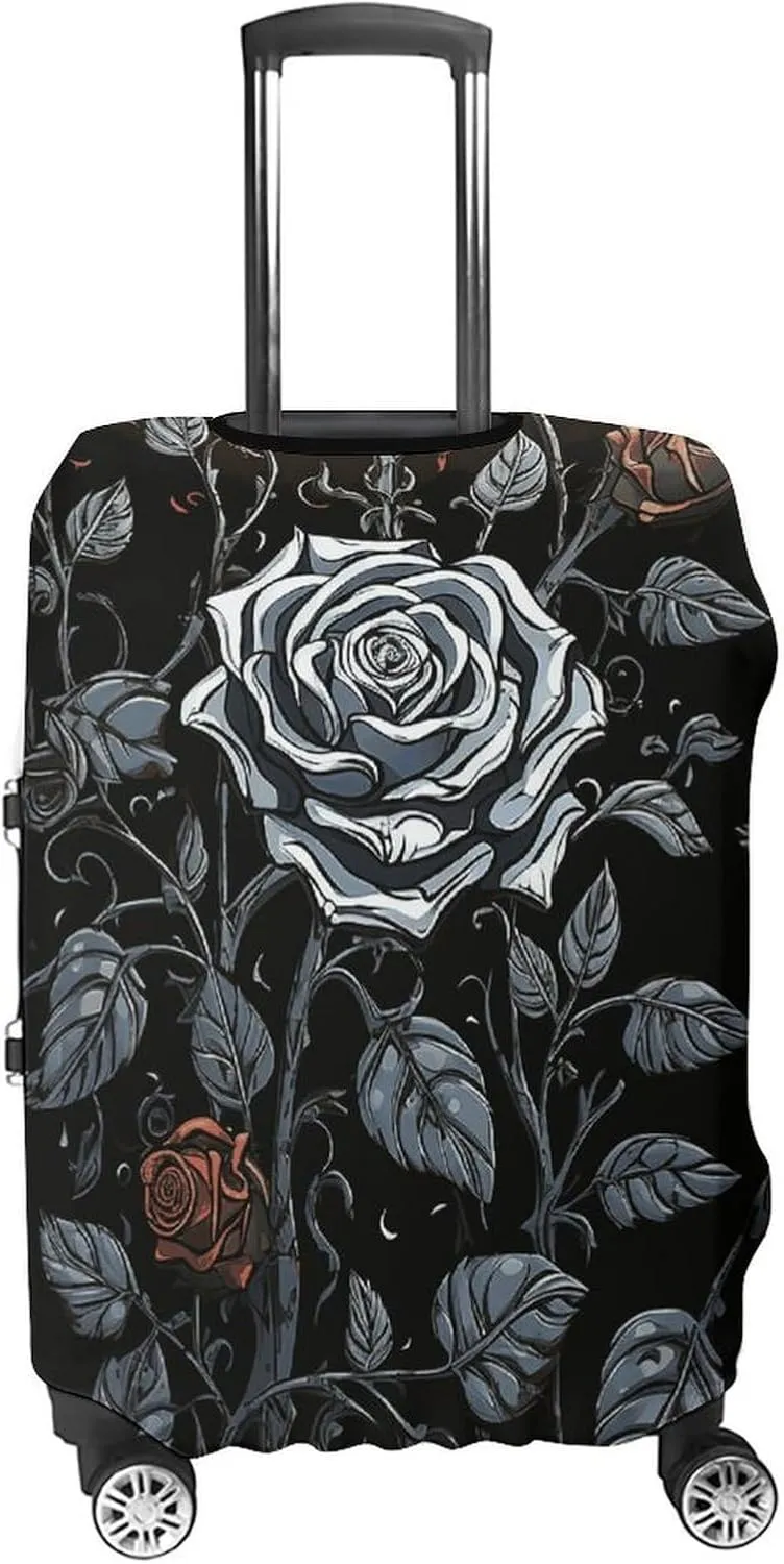 Suitcase Covers for Luggage Rose Gothic Fashion Luggage Cover Washable Protector Waterproof Suitcase Cover Anti-scratch Travel Suitcases Covers Case for 19-32 Inch Luggages L