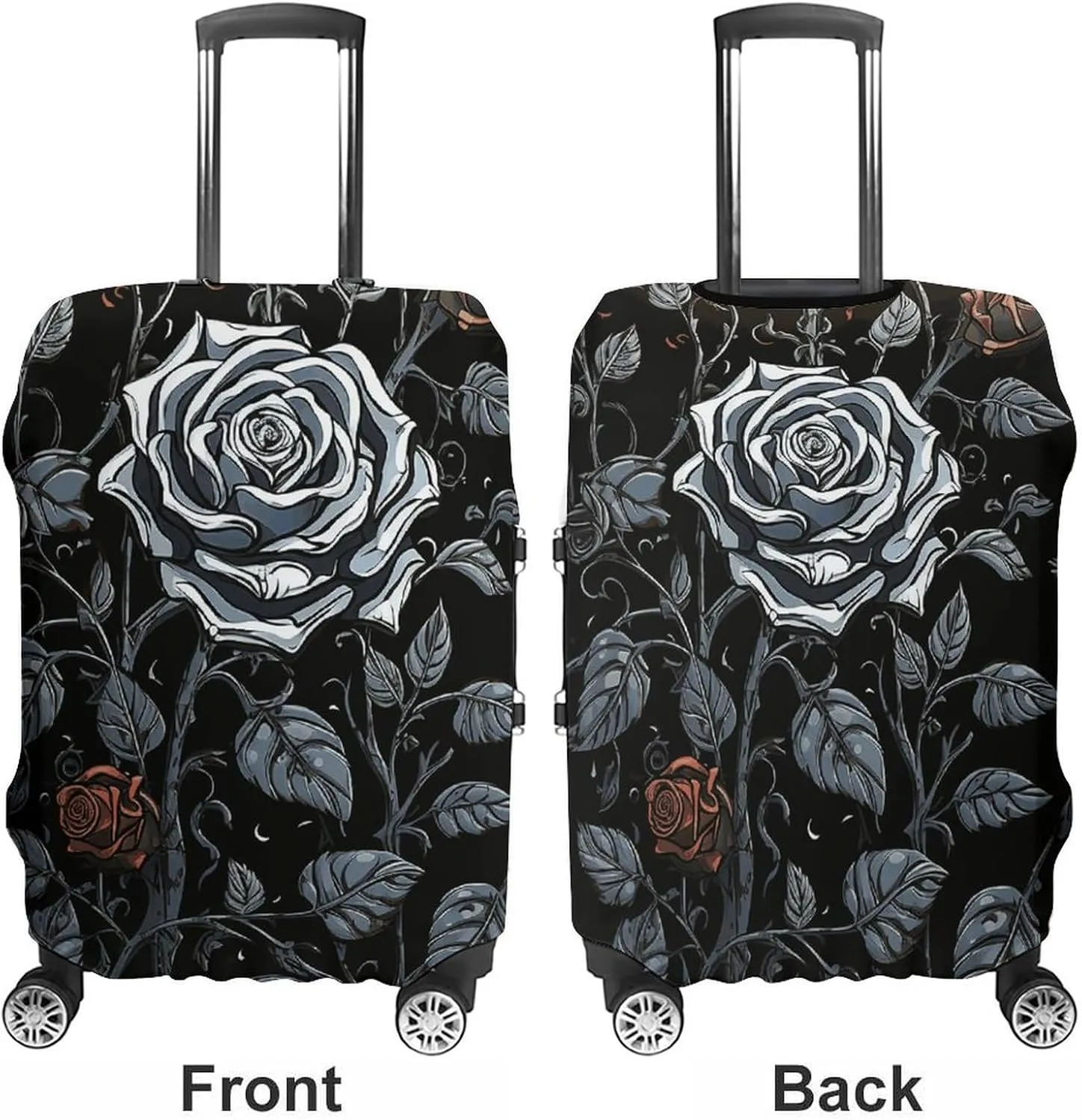 Suitcase Covers for Luggage Rose Gothic Fashion Luggage Cover Washable Protector Waterproof Suitcase Cover Anti-scratch Travel Suitcases Covers Case for 19-32 Inch Luggages L