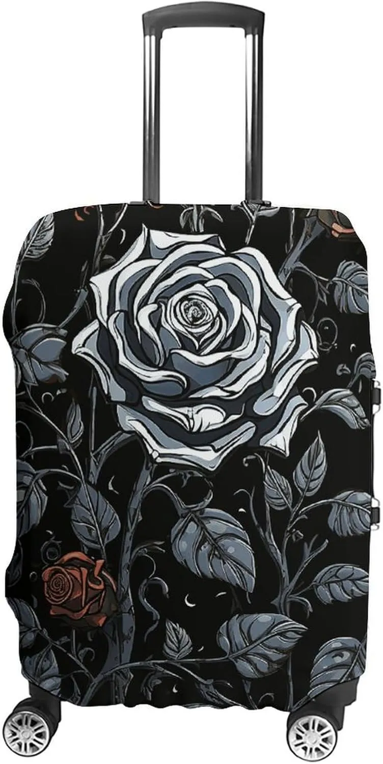 Suitcase Covers for Luggage Rose Gothic Fashion Luggage Cover Washable Protector Waterproof Suitcase Cover Anti-scratch Travel Suitcases Covers Case for 19-32 Inch Luggages L