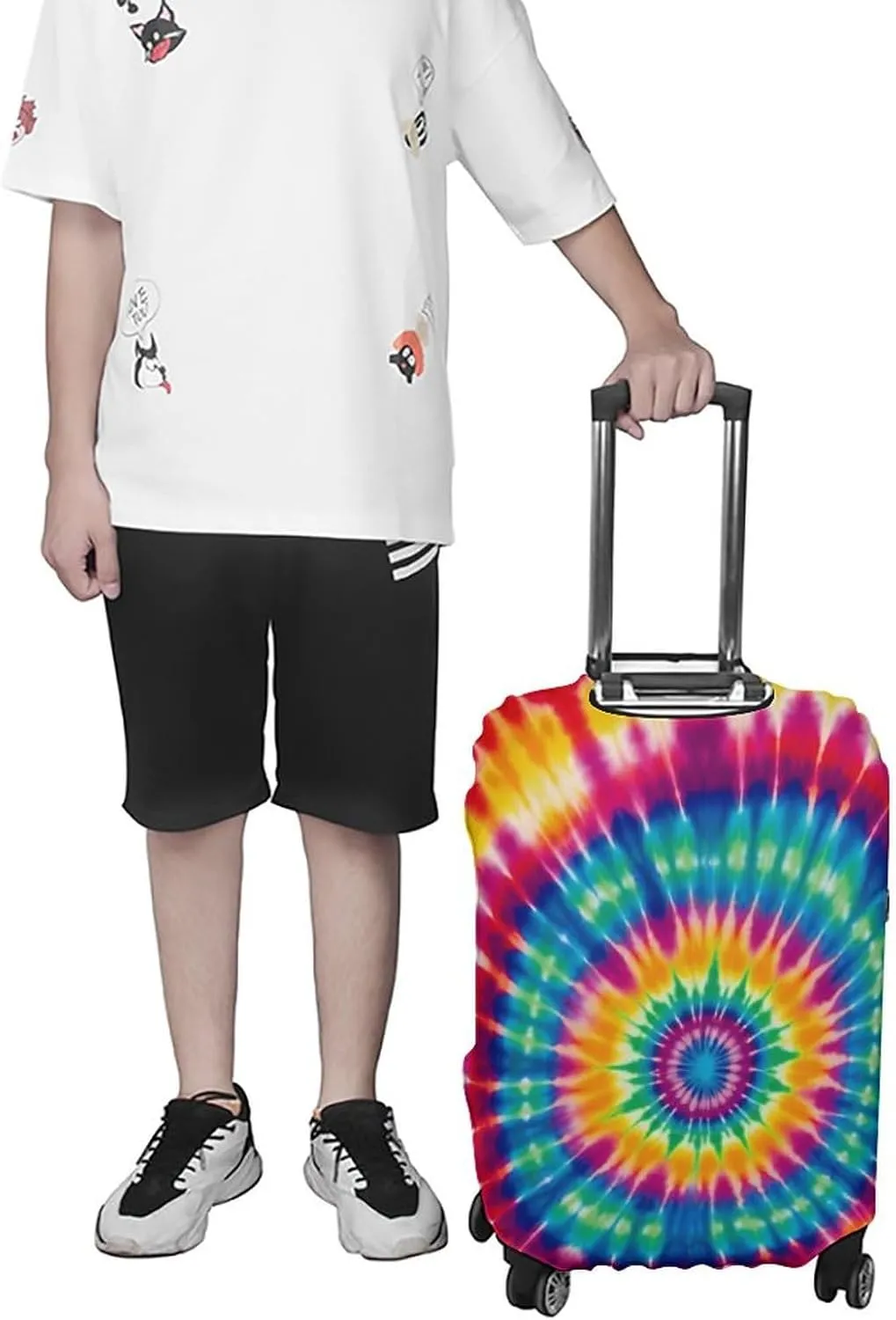 Suitcase Covers for Luggage Tie Dye Pattern Fashion Luggage Cover Washable Protector Waterproof Suitcase Cover Anti-scratch Travel Suitcases Covers Case for 19-32 Inch Luggages L
