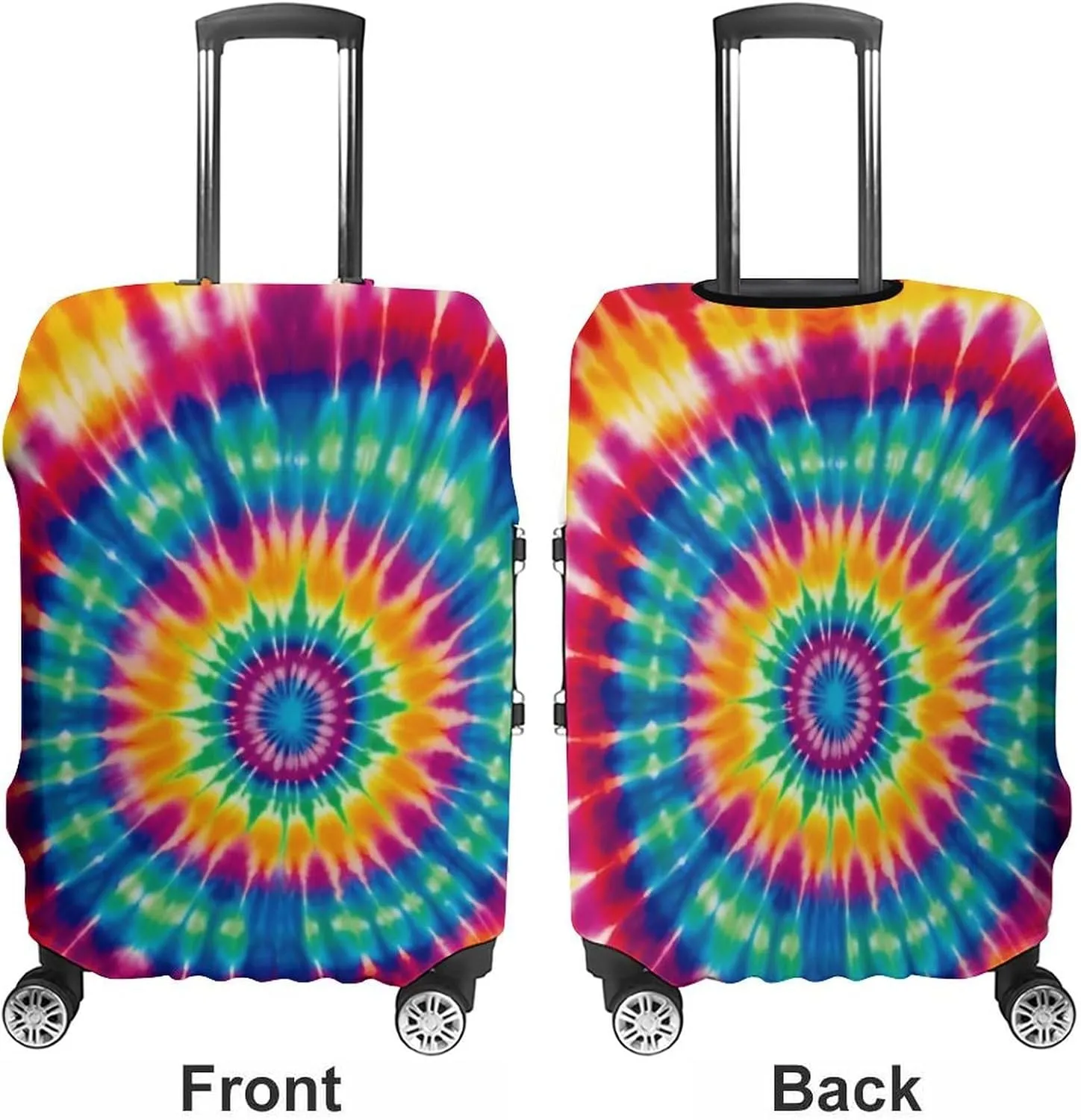 Suitcase Covers for Luggage Tie Dye Pattern Fashion Luggage Cover Washable Protector Waterproof Suitcase Cover Anti-scratch Travel Suitcases Covers Case for 19-32 Inch Luggages L