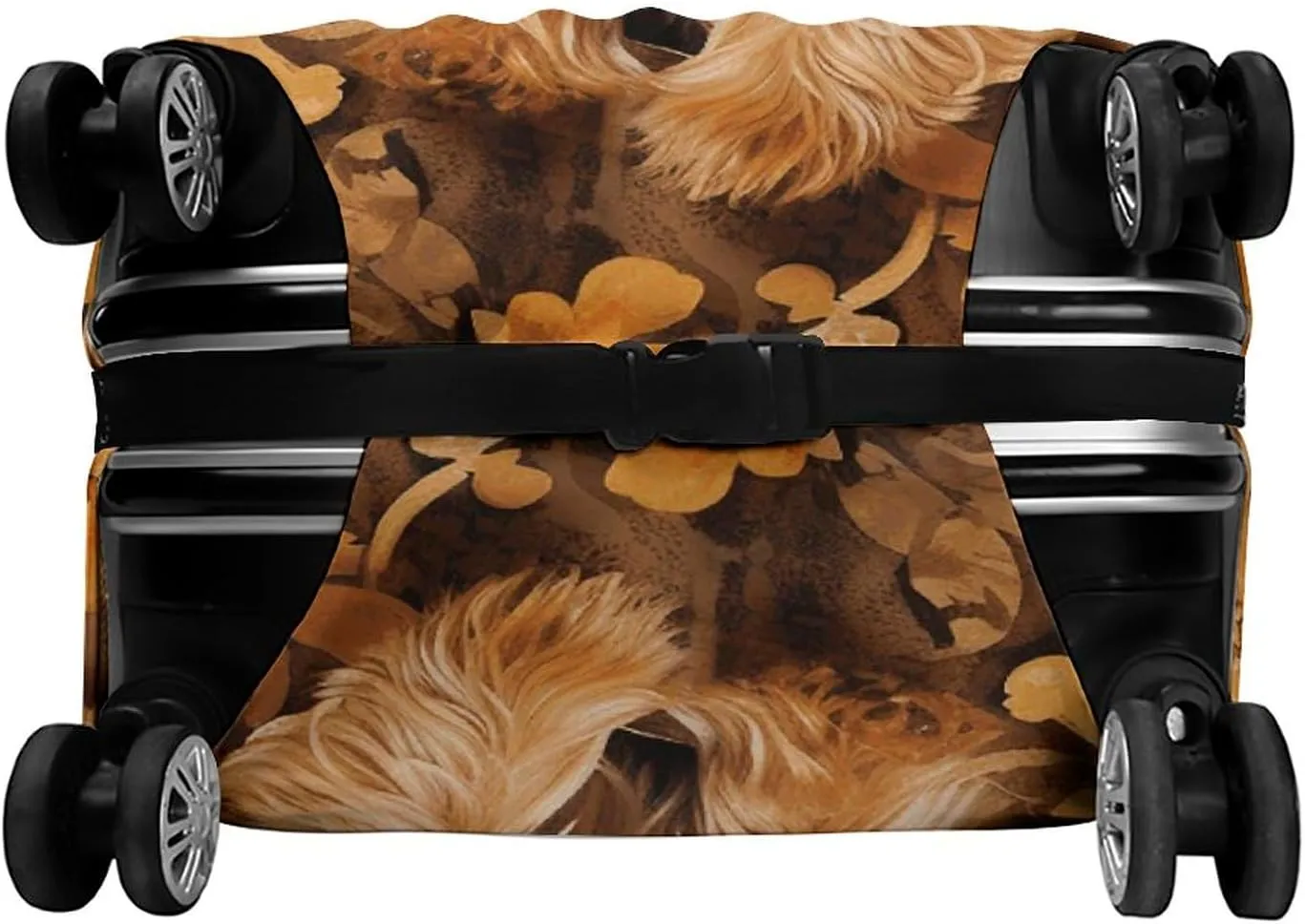 Suitcase Covers for Luggage Yorkshire Terrier in The Cave Fashion Luggage Cover Washable Protector Waterproof Suitcase Cover Anti-scratch Travel Suitcases Covers Case for 19-32 Inch Luggages M