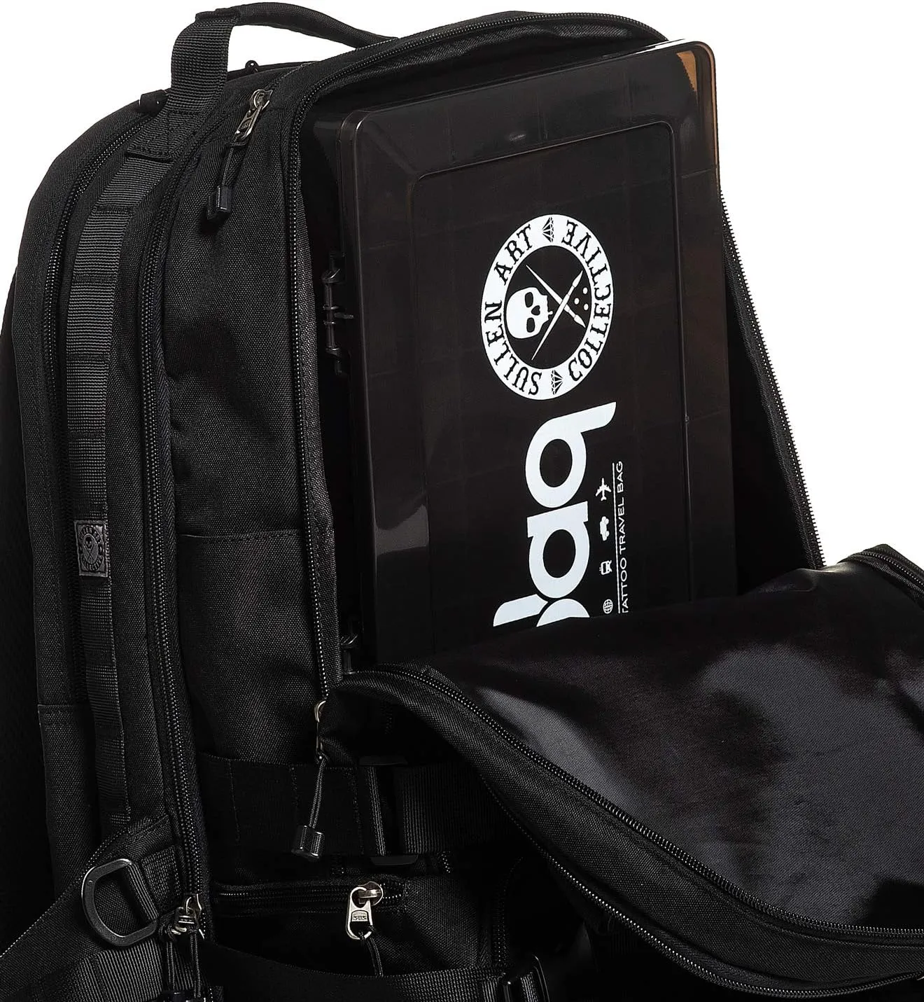 Sullen Blaq Paq Tactical Tattoo Art Lifestyle Bag Backpack Military Style - Black