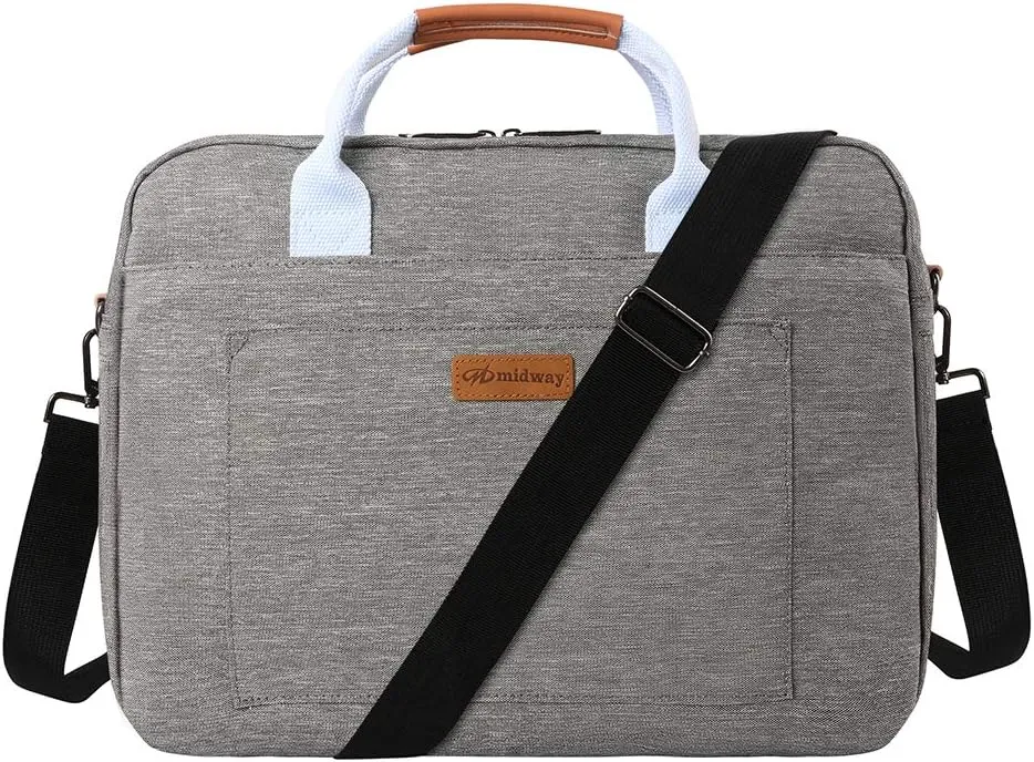 Sumac 15 inch Laptop Chromebook Shoulder Bag Water Resistant Case, Well Padded for 15" MacBooks, HP, Dell, Lenovo Laptops