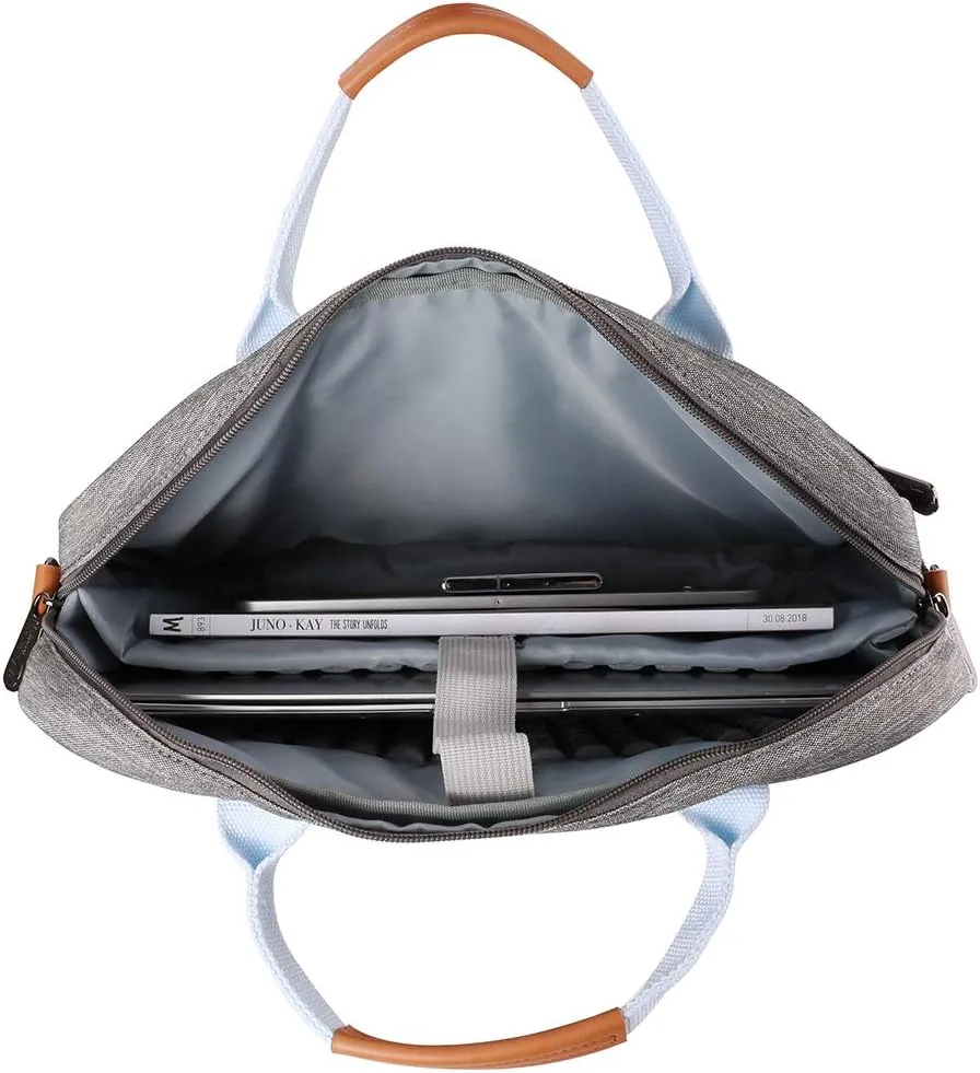 Sumac 15 inch Laptop Chromebook Shoulder Bag Water Resistant Case, Well Padded for 15" MacBooks, HP, Dell, Lenovo Laptops