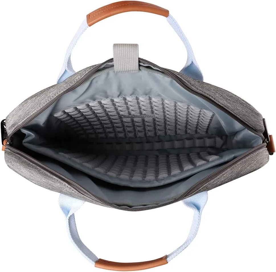 Sumac 15 inch Laptop Chromebook Shoulder Bag Water Resistant Case, Well Padded for 15" MacBooks, HP, Dell, Lenovo Laptops