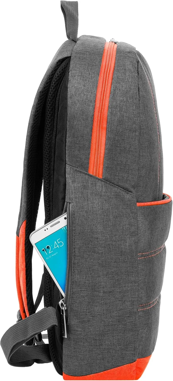 sumac daily usage 15" laptop carrying backpack with side zipper cell phone pocket for ideapad gaming chromebook, 516 ge