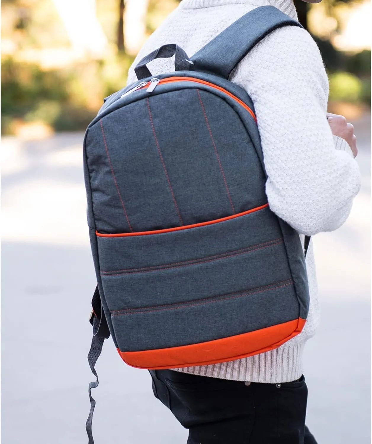 sumac daily usage 15" laptop carrying backpack with side zipper cell phone pocket for ideapad gaming chromebook, 516 ge