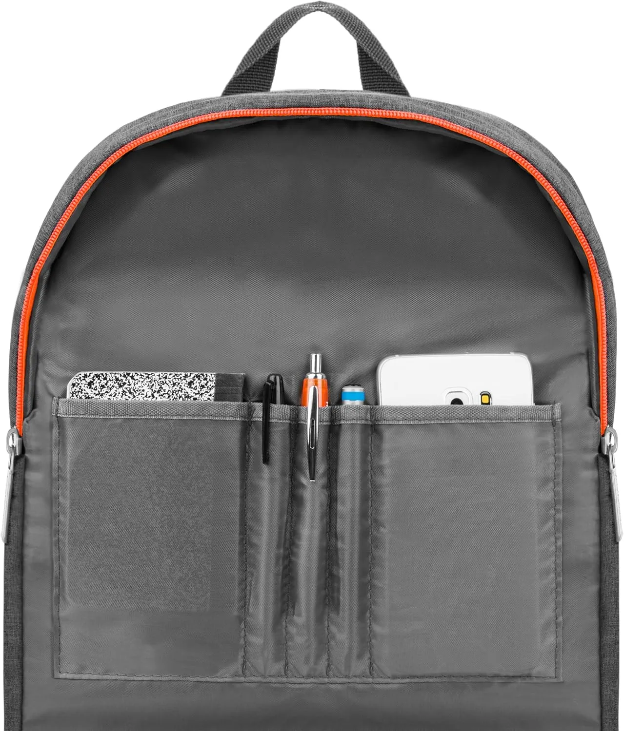 sumac daily usage 15" laptop carrying backpack with side zipper cell phone pocket for ideapad gaming chromebook, 516 ge