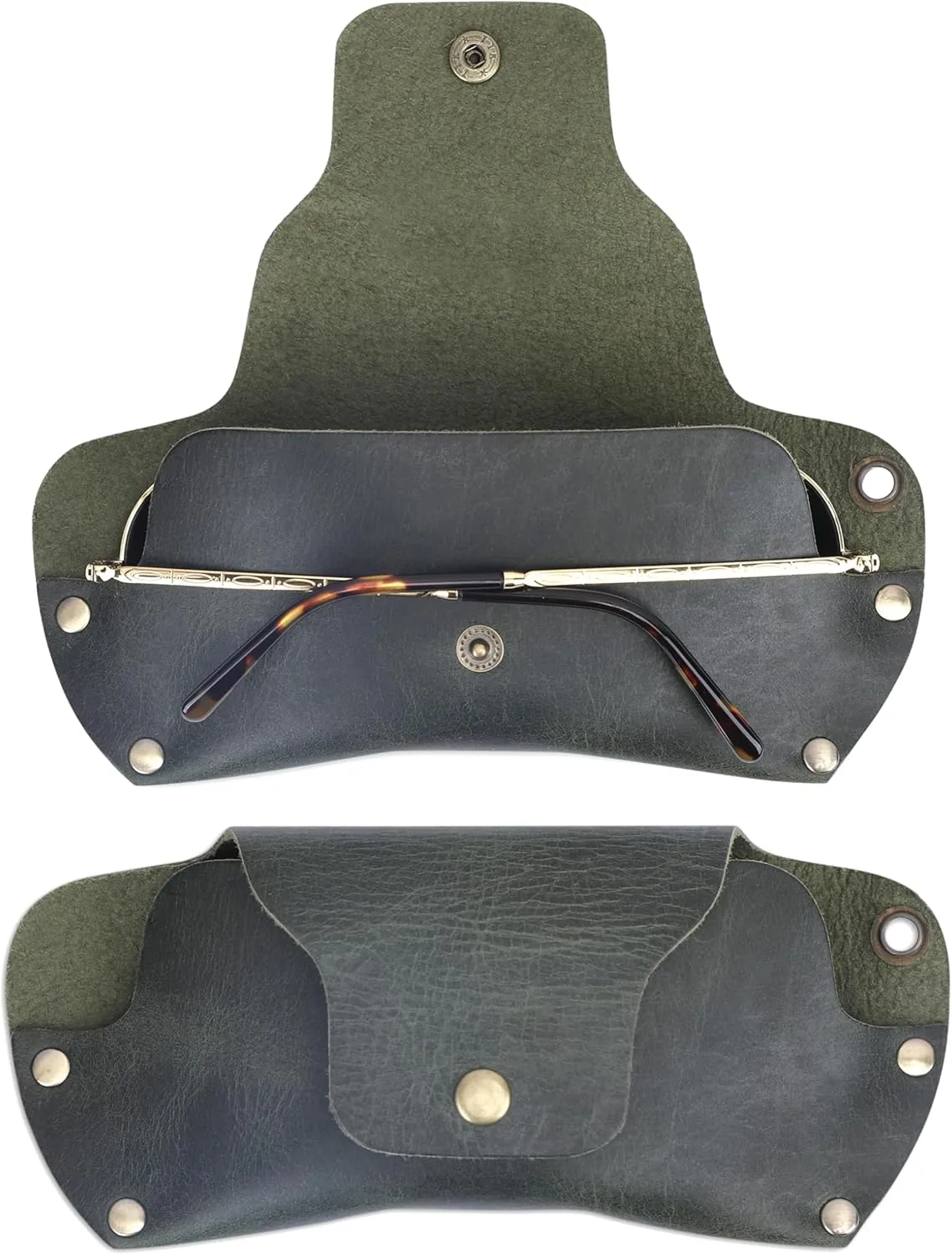 Sunglasses Cases Leather Eyeglass Pouch with Lanyard Portable Soft Eye Glass Case Sunglass Storage Box