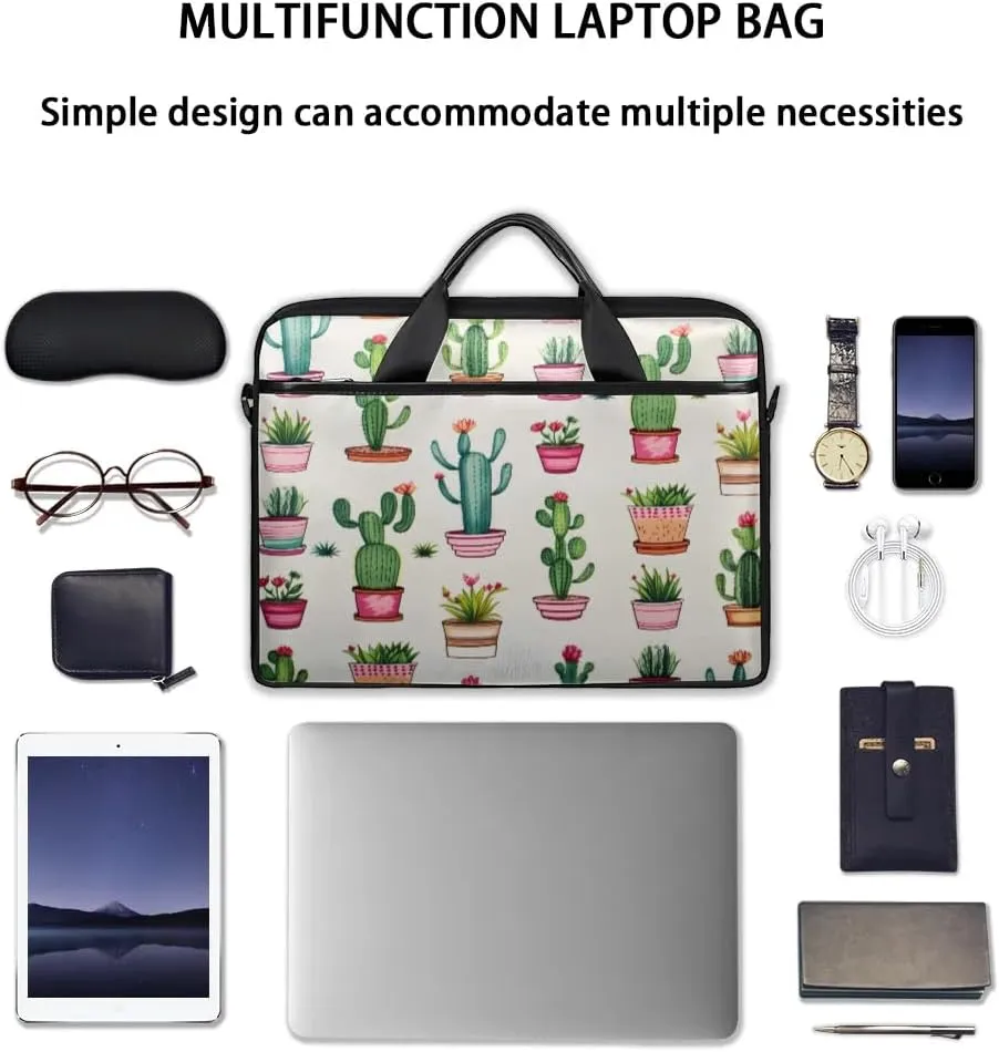 Sunshine Cactus Desert 15 Inch Laptop Bag Laptop Shoulder Bag Computer Cases for Laptops or Tablets