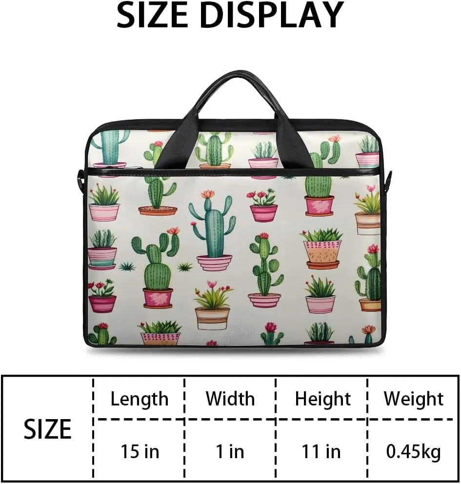 Sunshine Cactus Desert 15 Inch Laptop Bag Laptop Shoulder Bag Computer Cases for Laptops or Tablets