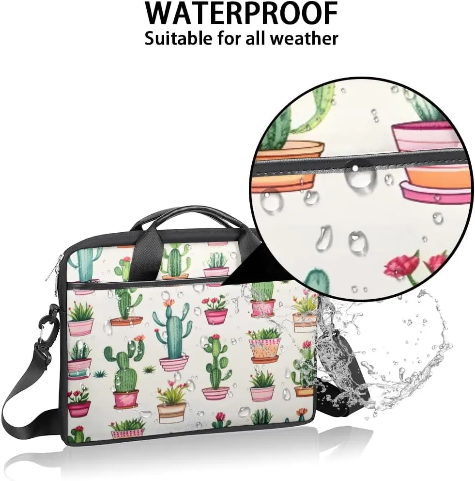 Sunshine Cactus Desert 15 Inch Laptop Bag Laptop Shoulder Bag Computer Cases for Laptops or Tablets