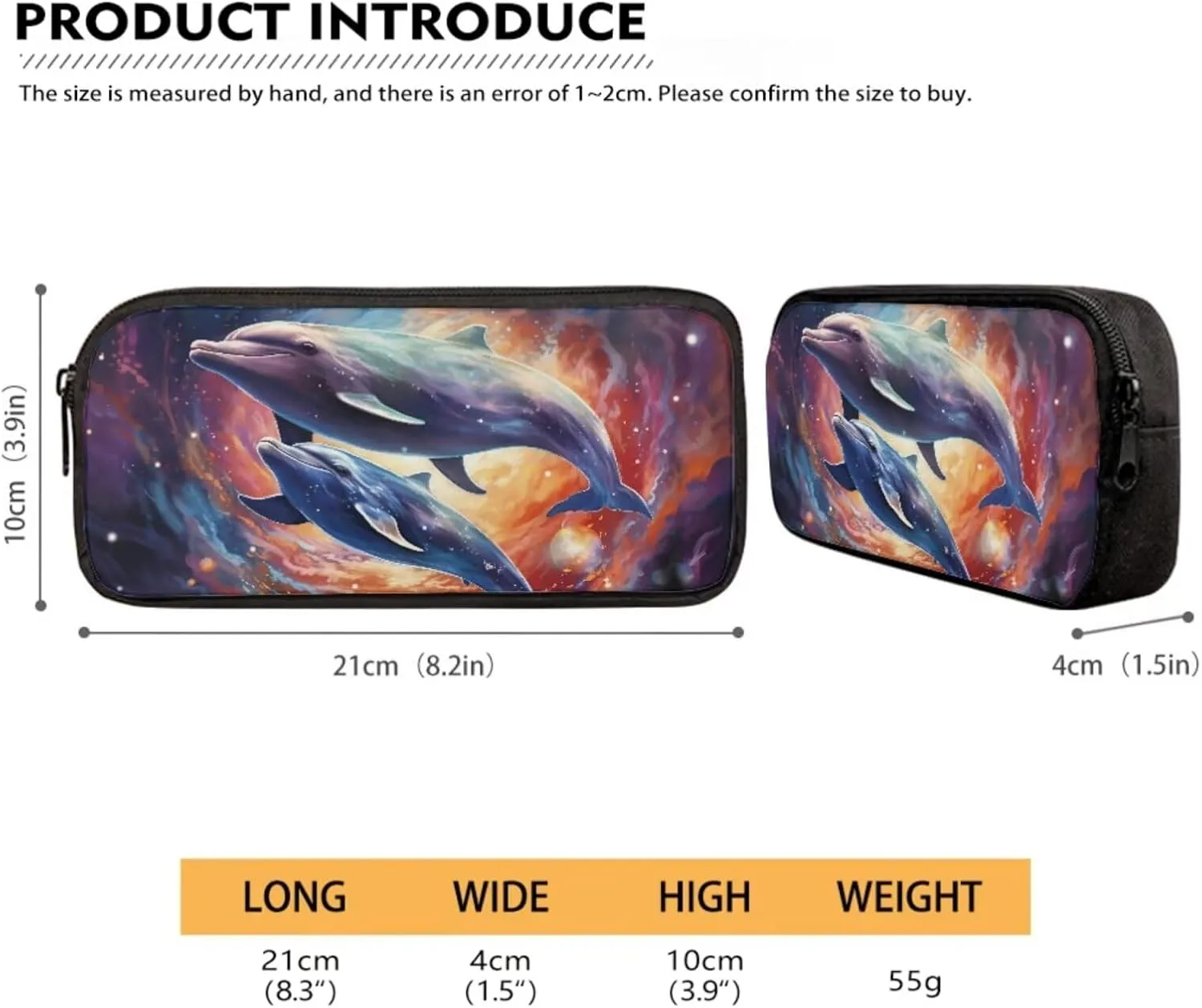 Suobstales Dolphin Galaxy Print Backpack for Kids Boys School Backpack Set for Teens Messenger Shoulder Bag Insulated Lunch Bag Pencil Case, Pack of 3