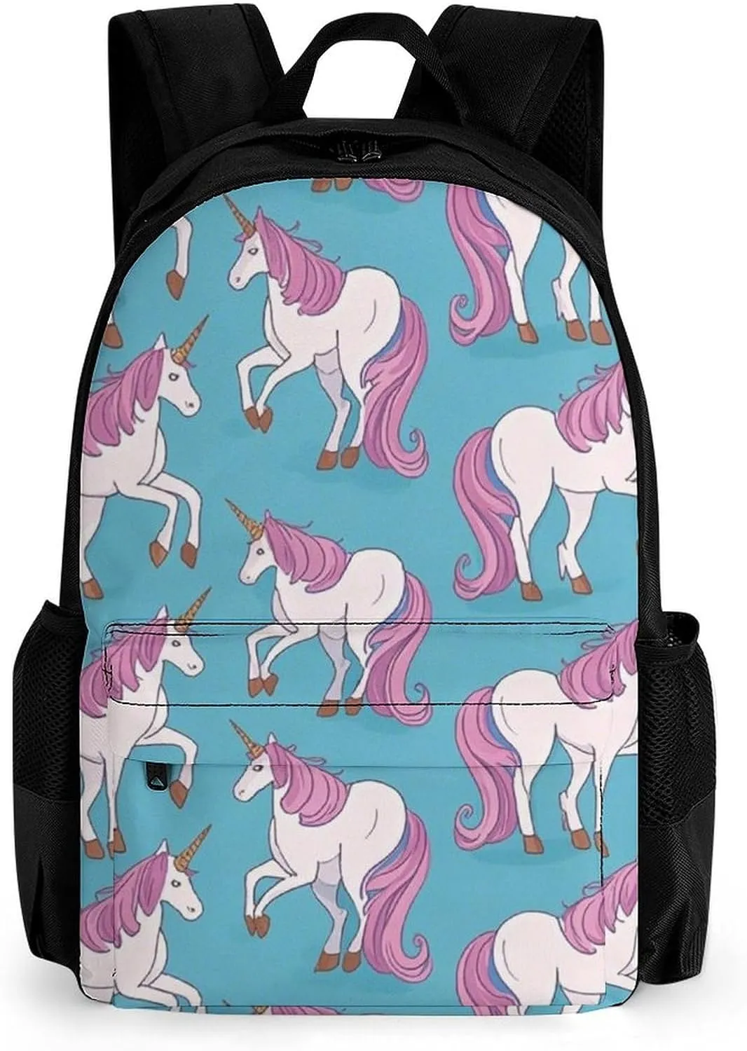 Supdreamc Lightweight Daypack Backpack for Trekking Work Running - Big Capacity Multipurpose Anti-Theft Bookbag, Magic Unicorn Art Business Computer Bag