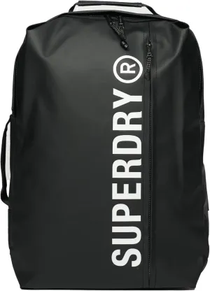 Superdry Men's 25L Tarp Backpack, Black/Optic, One Size