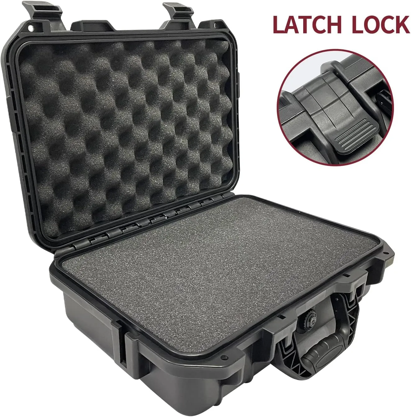 Sutekus Hard Pistol Case Handgun Case Waterproof Pistol Carrying Cases With Foam Gun Accessories