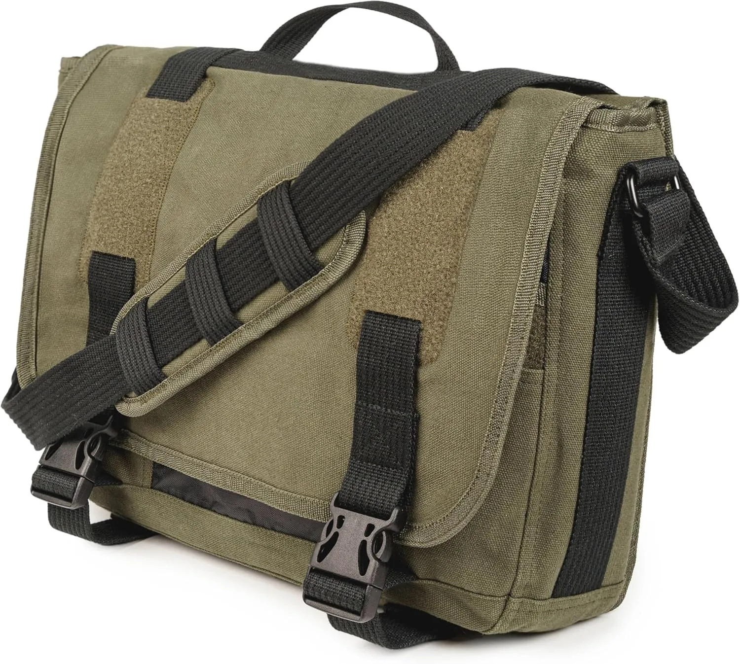 Sweetbriar Classic Premium Messenger Bag with Laptop Compartment - Canvas Bag Fits up to 17" Laptops