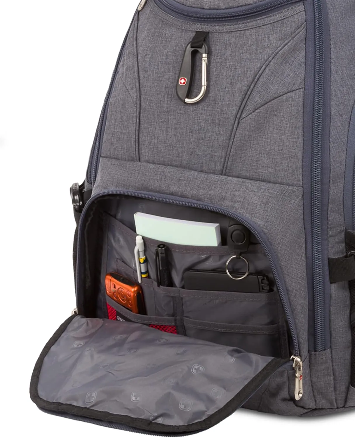 SwissGear 1900 Scansmart TSA 17 Laptop Backpack, Heather Grey, 19-Inch