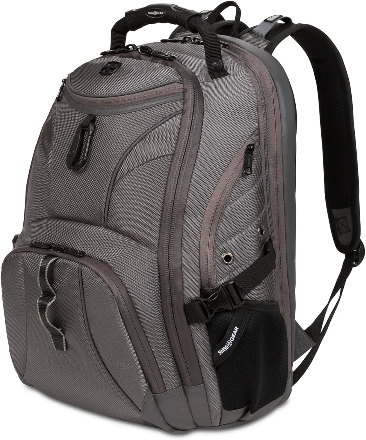 SwissGear 1900 Scansmart TSA 17 Laptop Backpack, Sting Grey Ballistic, 19-Inch