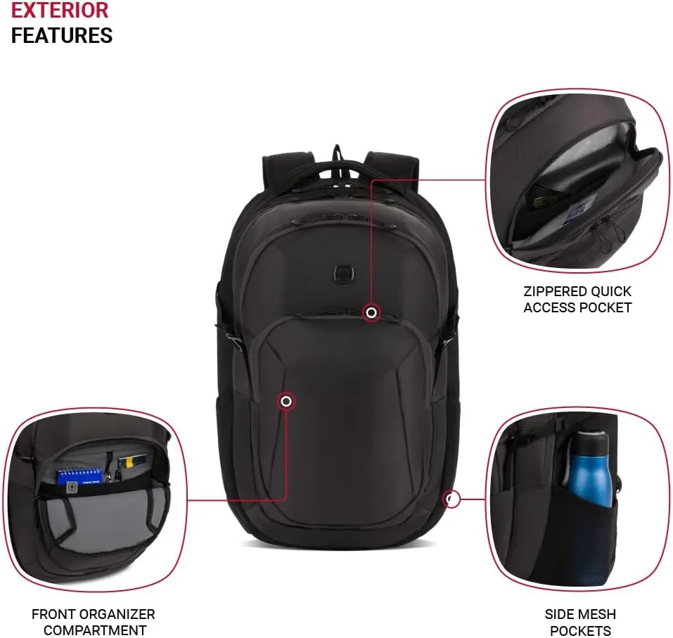 SwissGear FusionPro, Black/Charcoal, 19-Inch