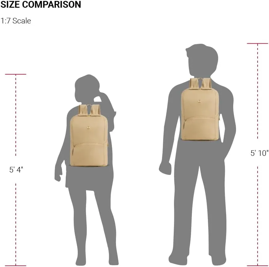 SwissGear Serenity Luxe Women's Laptop Backpack, Taupe, 16 Inches