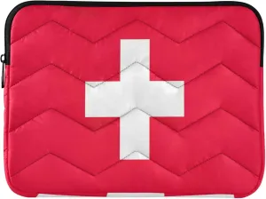 Switzerland Flag Women Laptop Bag 15.6 Inch, Comprehensive Protection, Laptop Carrying Bag