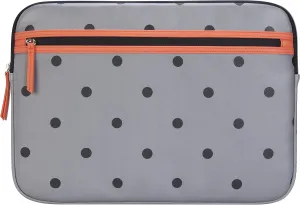 Targus Arts Edition for 15.6-Inch Laptop Protective Sleeve - Polka Dot, Gray/Salmon (TSS999GL)