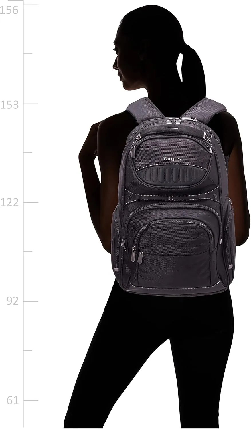Targus Legend IQ Laptop Backpack Travel Backpack for Laptops up to 16-Inches Backpack for Men and Women, Black (TSB705US)