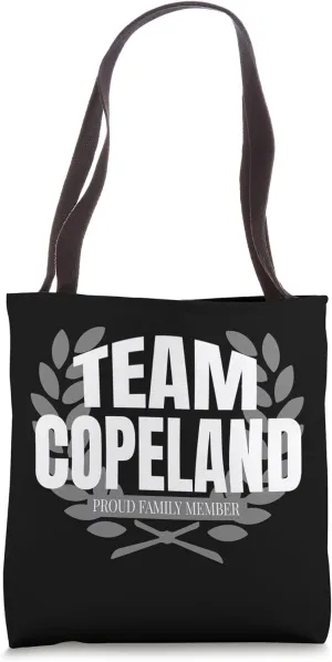 Team Copeland Proud Family Member Copeland Tote Bag