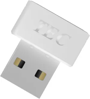 TEC SecureTouch TE-FPA4-MC USB Fingerprint Reader - Windows Hello, FIDO U2F, Compatible with Windows 10 & 11, 360° Quick Match, Secure File Encryption