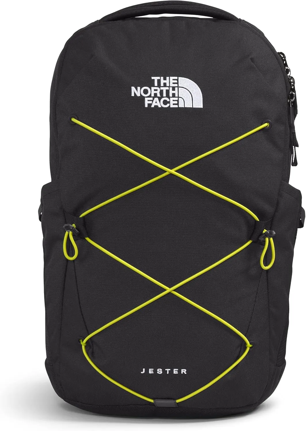 THE NORTH FACE Jester Everyday Laptop Backpack, TNF Black Light Heather/Sulphur Spring Green, One Size