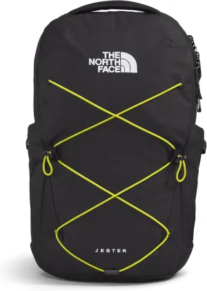 THE NORTH FACE Jester Everyday Laptop Backpack, TNF Black Light Heather/Sulphur Spring Green, One Size