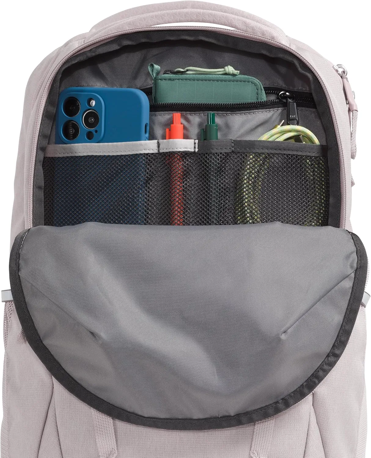 THE NORTH FACE Women's Vault Everyday Laptop Backpack - PFAS Free, Moonstone Grey Dark Heather/Moonstone Grey, One Size
