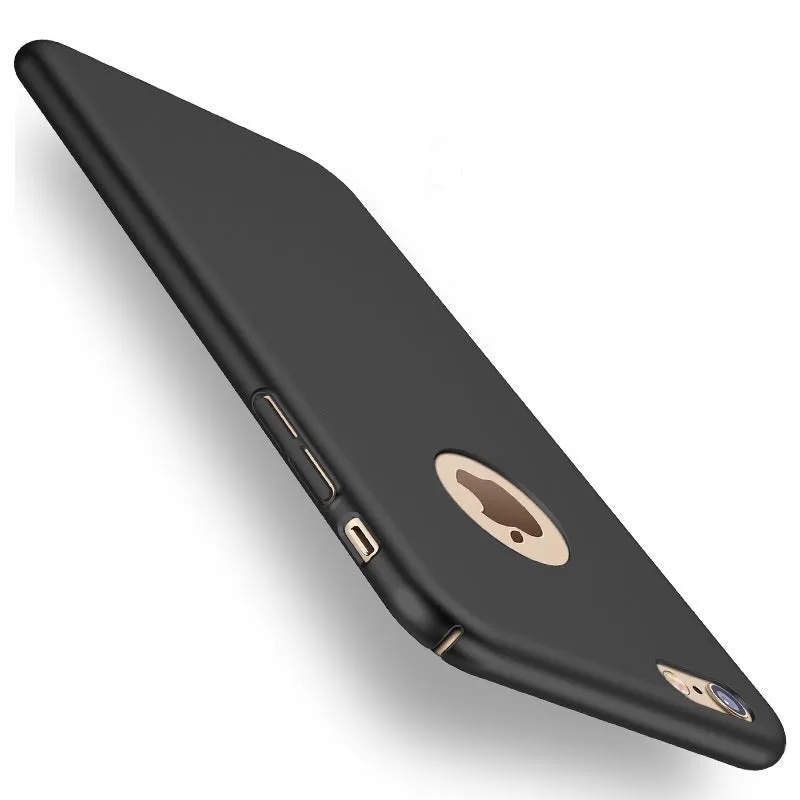 Thin Hard Protect Case 360?? All-inclusive PC Back Cover Bumper for iPhone 7 Plus Sliky Black