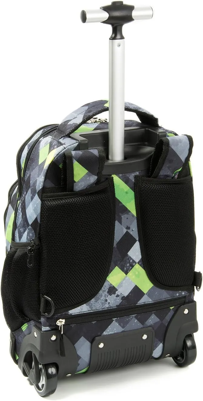 Tilami Rolling Backpack Armor Luggage School Travel Book Laptop 18 Inch Multifunction Wheeled Backpack Students