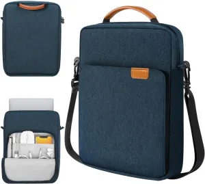 TiMOVO 13.3 Inch Laptop Sleeve Case for MacBook Air 2022-2018, MacBook Pro M2 14"/13" M2/M1 Pro/M1 Max 14.2 2023-2021, Surface Pro 9/8, Galaxy Tab S9 /S8  12.4", Laptop Carrying Bag with Handle,Indigo