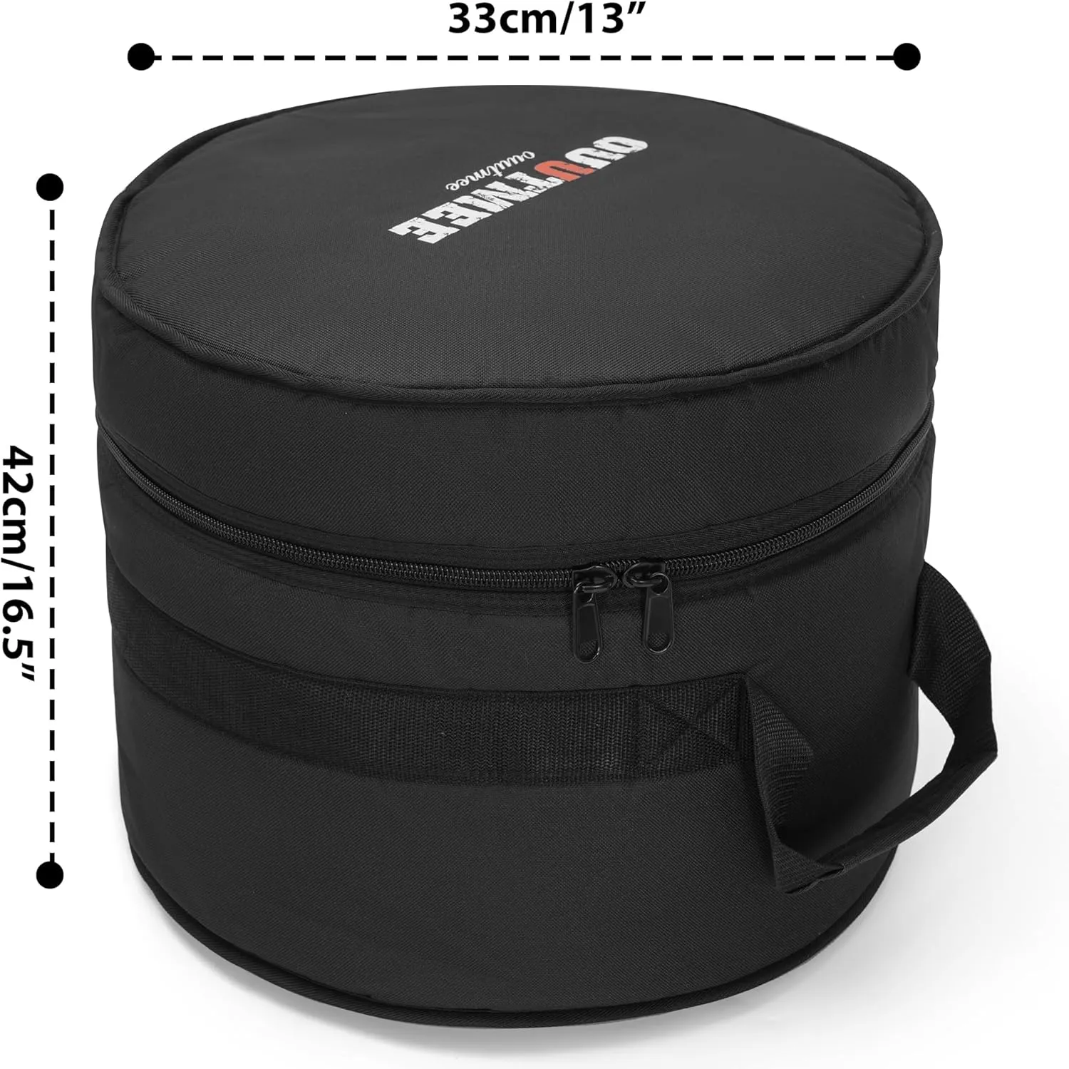 Tom Drum Bag For Tom 14"x12", 10mm Thick Padded Travel Drum Case
