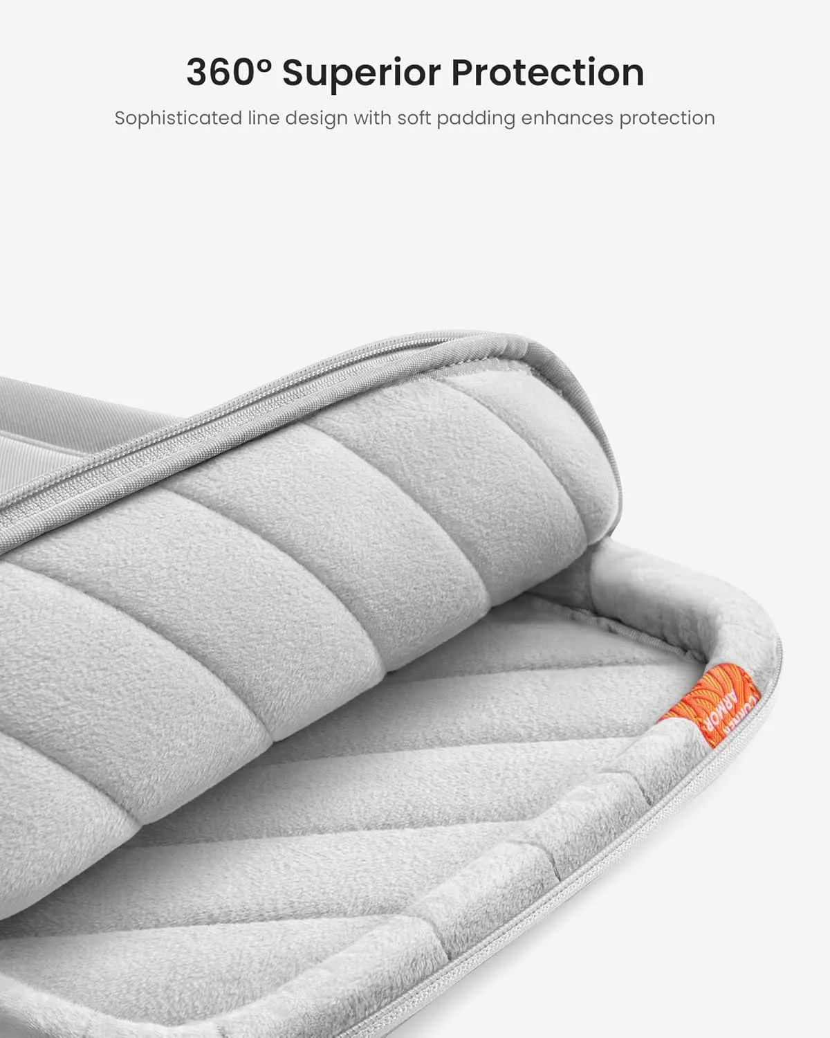tomtoc 360 Protective Laptop Carrying Case for 14-inch MacBook Pro M4/M3/M2/M1 Pro/Max 2024-2021, 12.9-13 Inch iPad Pro/Air, Water-Resistant MacBook Accessory Bag Sleeve