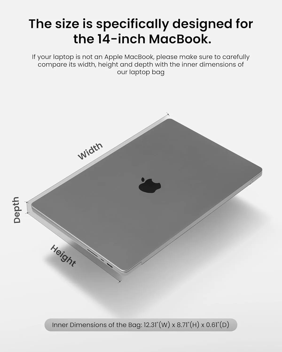 tomtoc 360 Protective Laptop Carrying Case for 14-inch MacBook Pro M4/M3/M2/M1 Pro/Max 2024-2021, 12.9-13 Inch iPad Pro/Air, Water-Resistant MacBook Accessory Bag Sleeve