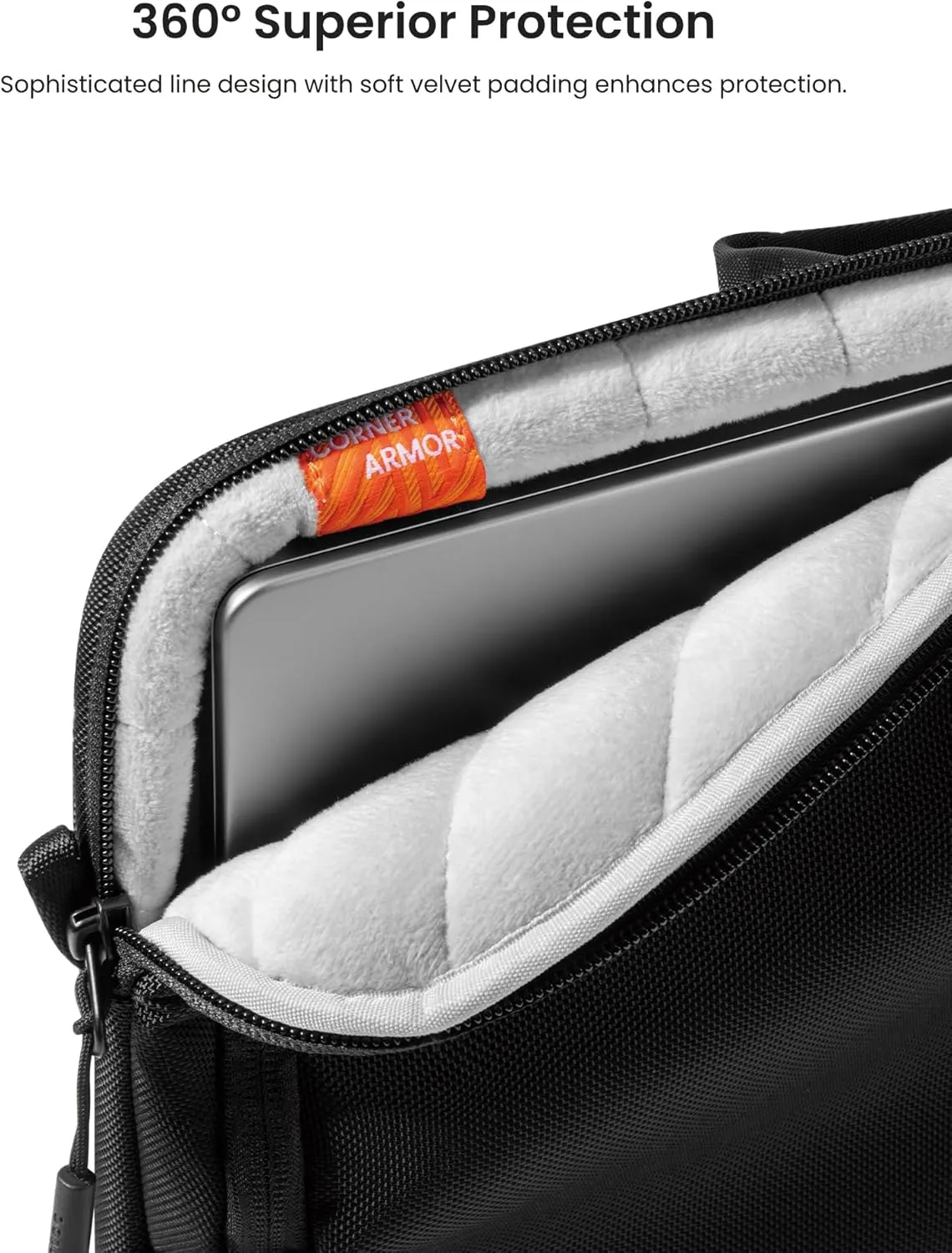 tomtoc 360 Protective Laptop Carrying Case for 16-inch MacBook Pro M4/M3/M2/M1 Pro/Max A3403 A3186 A2991, Water-resistant Laptop Shoulder Bag fits 15-inch MacBook Air M4/A3241 2025, M3/A3114, M2/A2941