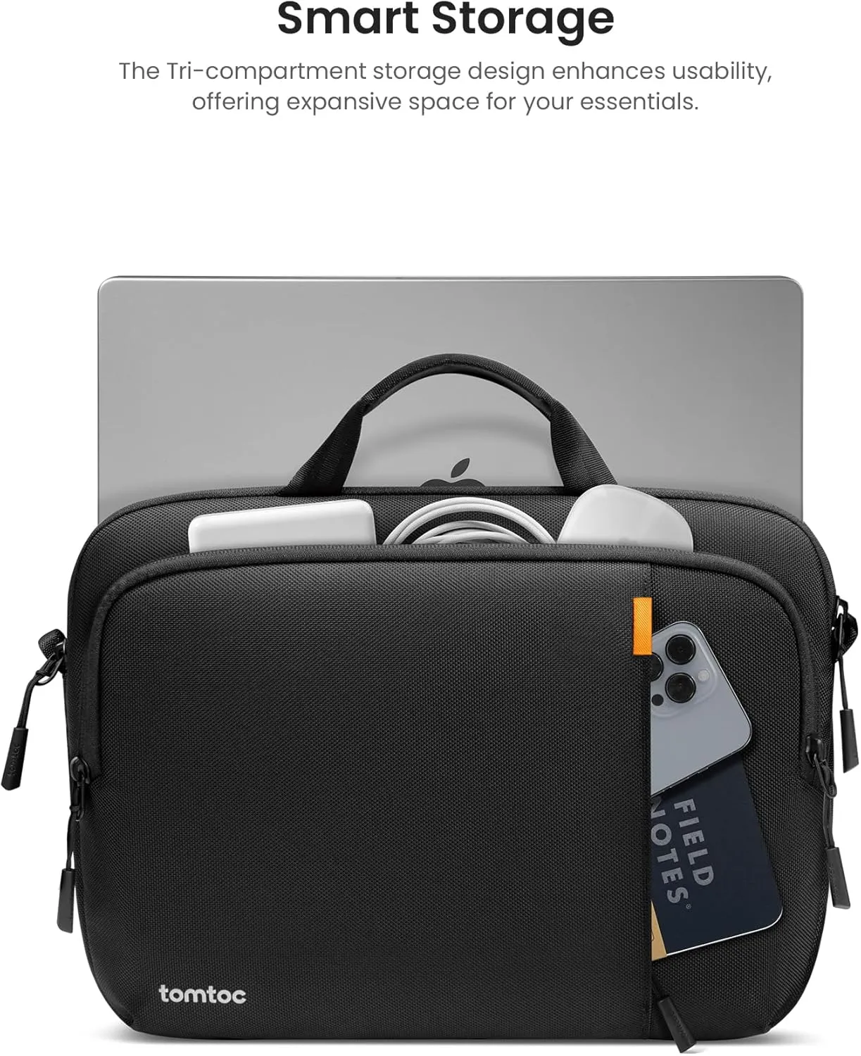 tomtoc 360 Protective Laptop Carrying Case for 16-inch MacBook Pro M4/M3/M2/M1 Pro/Max A3403 A3186 A2991, Water-resistant Laptop Shoulder Bag fits 15-inch MacBook Air M4/A3241 2025, M3/A3114, M2/A2941